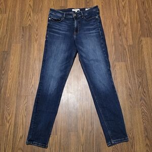 Womens GUESS Skinny High Waist Blue Denim Jeans Size 30 Stretch Designer D97